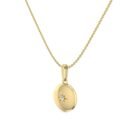 Stardust Disc Charm Gold Necklace - 18K Gold Plated