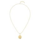 Stardust Disc Charm Gold Necklace - 18K Gold Plated