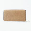 RI2K Genuine Tan Leather Zip Purse