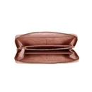 RI2K Women Genuine Leather Pink Zip Around Purse