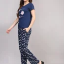 Printed Top with Elastic Waistband shorts