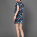 Printed T-Shirt with Elastic Waistband Shorts