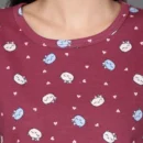 Printed T-Shirt with Elastic Waistband Shorts