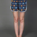 Printed T-Shirt with Elastic Waistband Shorts