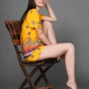 Printed Bottoned Top with Elastic Waistband Shorts