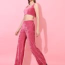Velvet Fabric Co ords set