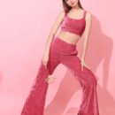 Velvet Fabric Co ords set
