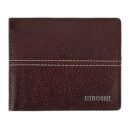 Hiroshi Leather Brown Bi Fold Wallet