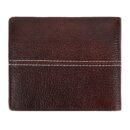Hiroshi Leather Brown Bi Fold Wallet