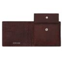 Hiroshi Leather Brown Bi Fold Wallet