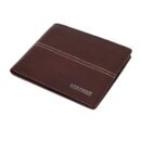 Hiroshi Leather Brown Bi Fold Wallet