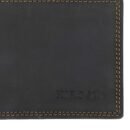 Hiroshi Genuine Leather Tokyo Collection Black Bi Fold Wallet