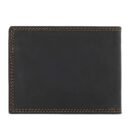 Hiroshi Genuine Leather Tokyo Collection Black Bi Fold Wallet