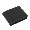 Hiroshi Genuine Leather Tokyo Collection Black Bi Fold Wallet