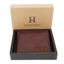 Hiroshi Mumabi Collection Brown Leather Bi Fold Wallet