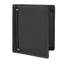 Hiroshi Genuine Leather Aaron Collection Grey Bi Fold Wallet