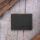 Hiroshi Genuine Leather Tokyo Collection Black Bi Fold Wallet