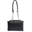 RI2K Women Maya Genuine Leather Black Sling Bag