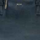 RI2K Women Genuine Leather Black Tote Bag