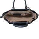 RI2K Maya Black Leather with Vibora Flap Tote Bag