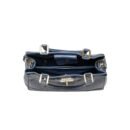 RI2K Genuine Leather Navy Blue Shoulder Bag