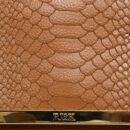 RI2K Genuine Leather Tan Textured Flap Shoulder Bag
