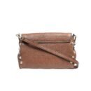RI2K Stud Edge Genuine Leather Brown Acrossbody Bag