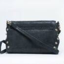 RI2K Genuine Leather Black Acrossbody Bag