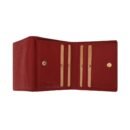 Hiroshi Genuine Leather Ladies Bi Fold Compact Red Purse