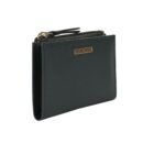 Hiroshi Genuine Leather Ladies Minimal Green Purse