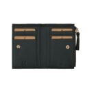 Hiroshi Genuine Leather Ladies Minimal Green Purse