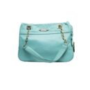 RI2K Portobello Genuine Leather Light Blue Shoulder Bag