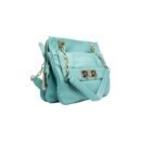 RI2K Portobello Genuine Leather Light Blue Shoulder Bag