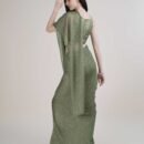 Women Lycra Pre-stitched Ready to wear Saree with stitched Blouse